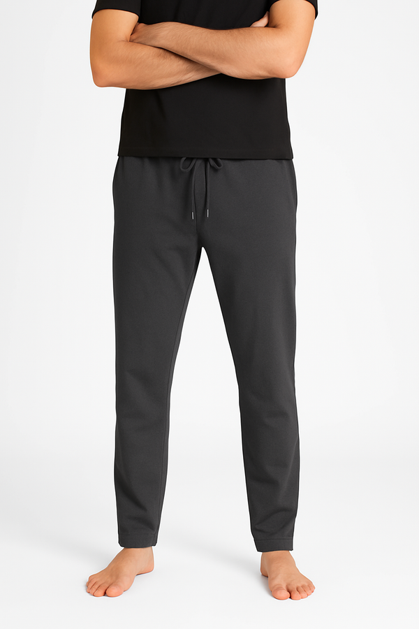 Smoke Grey Knitted Pajama (100% Combed Cotton)